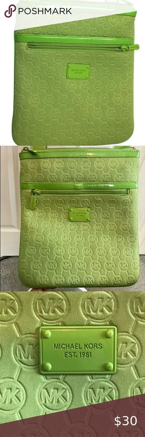 michael kors lime green bag|michael kors olive green crossbody.